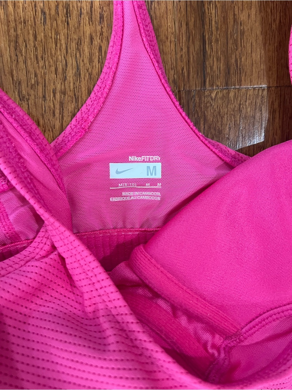 Nike Hot Pink Racerback Performance Tank - Picture 3 of 3